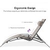 PURPLE LEAF Patio Chaise Lounge Set of 3 Outdoor Lounge Chair Beach Pool Sunbathing Lawn Lounger Recliner Chiar, Side Table Included - 2 of 4