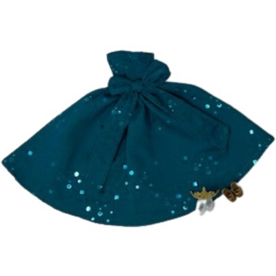 Doll Clothes Superstore  Handmade Blue Sequin Gown with Crown & Shoes for Barbie & 11.5-Inch Fashion Dolls