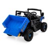 Sandinrayli 12V Kids Ride On Dump Truck with Remote Control, Electric Construction Vehicle with Working Dump Bed Trailer, Music, Off-Road Wheels - 4 of 4
