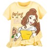 Disney Frozen Princess Moana Little Mermaid Floral Girls T-Shirt and Leggings Outfit Set Toddler - 3 of 4