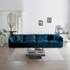 Oversized 146.5" Chenille Modular 4-seater Sectional Sofa with Double-layer Cushion, 4-Piece Free combination Sofa - 2 of 4