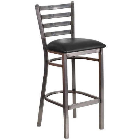 Flash furniture hercules series black discount ladder back metal restaurant chair