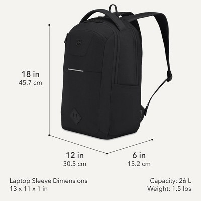 Рюкзаки SWISSGEAR Laptop Backpack - Black — фото 3