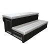Leisure Accents 36 Inch Long Deluxe Spa Hot Tub Steps, Gray and Black (6 Pack) - 2 of 4