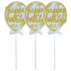O'Creme 'Happy Birthday' Balloon Cake Toppers, Pack of 3 - 2 of 2