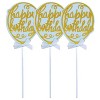 O'Creme 'Happy Birthday' Balloon Cake Toppers, Pack of 3 - image 2 of 2