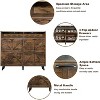 Farmhouse Shoe Storage Cabinet with 4 Flip Drawers and Open Storage-Freestanding Narrow Organizer for Entryway, Hallway, Living Room - 4 of 4