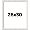 PosterPalooza | Sculpted White Picture Frame - UV Acrylic, Foam Board Backing, Hanging Hardware - 2 of 4
