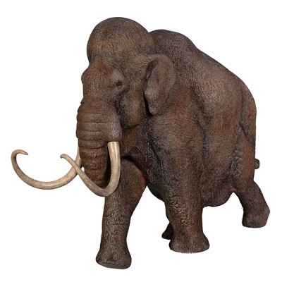 Large Brown Resin Woolly Mammoth Ice Age Statue