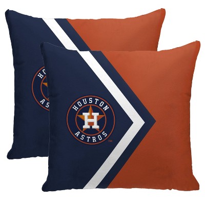 MLB Houston Astros Side Arrow Poly Span Throw Pillow - 2pk