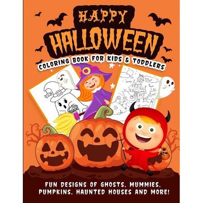 Halloween Coloring Book - by  Harper Hall (Paperback)