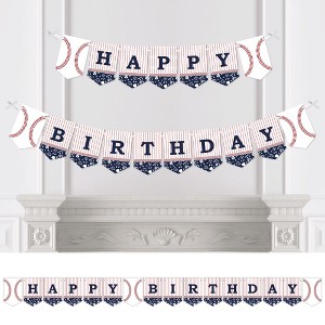 Big Dot of Happiness Batter Up - Baseball - Birthday Party Bunting Banner - Sports Party Decorations - Happy Birthday - 1 of 4