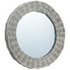 vidaXL Mirror 27.6" Wicker - 2 of 4