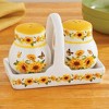 Collections Etc Hand-Painted Sunflower Salt & Pepper Shakers with Basket 2.25 X 2.25 X 2.75 - 2 of 3