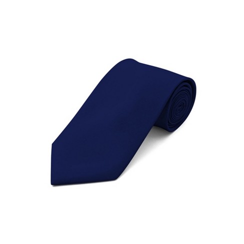 TheDapperTie Men's Navy Blue Solid Color 2.75 Inch Wide And 57 Inch Long  Slim Neckties