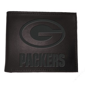 Evergreen NFL Green Bay Packers Black Leather Bifold Wallet Officially Licensed with Gift Box - 1 of 1