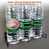 Racxily 4Pack Strong Magnetic Spice Rack Organizer Fridge Storage Shelf for Jars Seasoning Tins Utensils Space Saver Holder for Refrigerator Microwave - 4 of 4