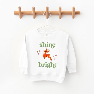 The Juniper Shop Shine Bright Deer Toddler Graphic Sweatshirt - 1 of 2