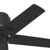 Hunter 44" Terrace Cove Ceiling Fan Matte Black Finish - 5 Blades, Damp Rated, Pull Chain Control, Modern Outdoor Design - 4 of 4