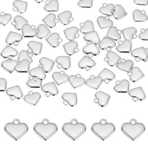 Unique Bargains Metal Bulk Elegant DIY Crafts Jewelry Making Love Pendants Pendant 50 Pcs - 1 of 4