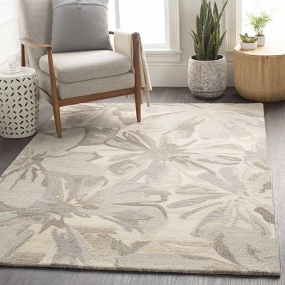 Hauteloom Ilfeld Athena Beige Floral Wool Rug