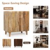 YOOCOZZ  Wood Accent Cabinet with Fluted Design - Natural - 2 of 4