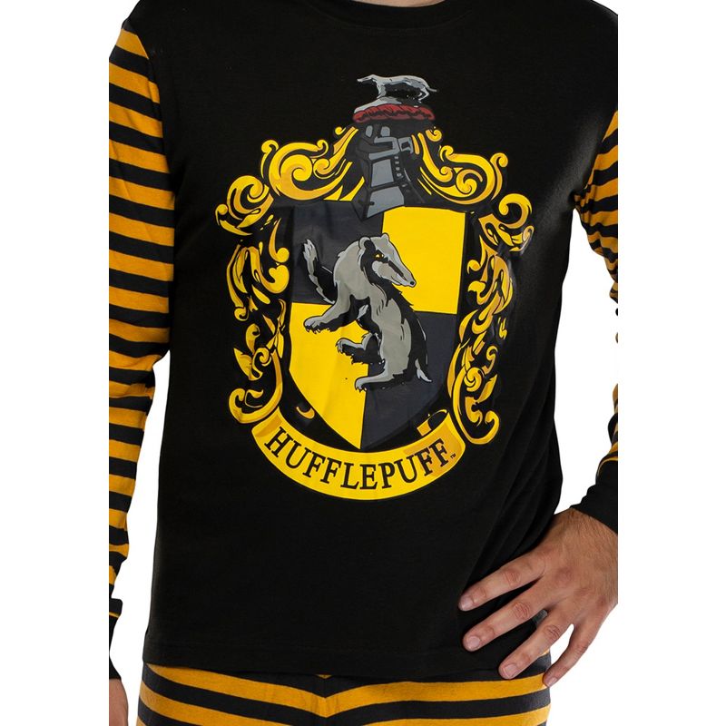 Harry Potter Hogwart's House Crest Tight Fit Adult Cotton Pajama Set, 5 of 6