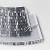 Christmas Mirrored Metallic Fringe Fabric Tree Collar Silver - Wondershop™ - 4 of 4