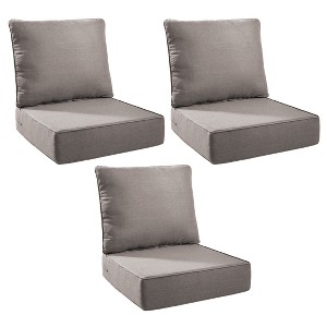 Gymojoy Outdoor Deep Seat Cushion Set 24 x 24 x 6 Inch - 3 Pair - 1 of 4