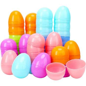 Spritz 48 Plastic Easter Eggs, Colorful Pastel Colored Decoration for  Hiding Treats & Filling Baskets (48 Medium Eggs), Pastel Blue, Yellow,  Pink
