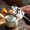 Unique Bargains Portable Can Opener Handheld 3-in-1 Can Opener Bottle Opener PP Iron Silver Tone Black 2.09"x7.48" 1Pc - 2 of 4