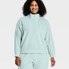 Women's Velour Ribbed 1/2 Zip Sweatshirt - All In Motion™ - 3 of 4