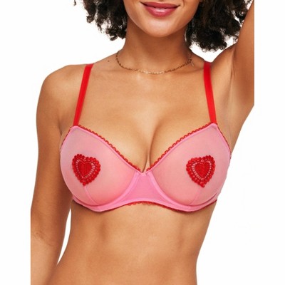 Adore Me Women's Alyshia Demi Bra 36DD / Sachet Pink.