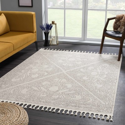 Hauteloom Birdwood Cream & Brown Area Rug