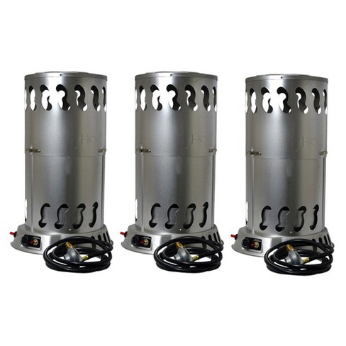 Mr. Heater 200,000 Btu Portable Outdoor Adjustable Lp Propane Gas Powered  Convection Heater With Push Button Igniter And Regulator, (3 Pack) : Target