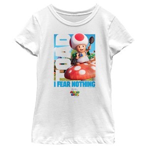 Girl's The Super Mario Bros. Movie Toad I Fear Nothing T-Shirt - 1 of 4