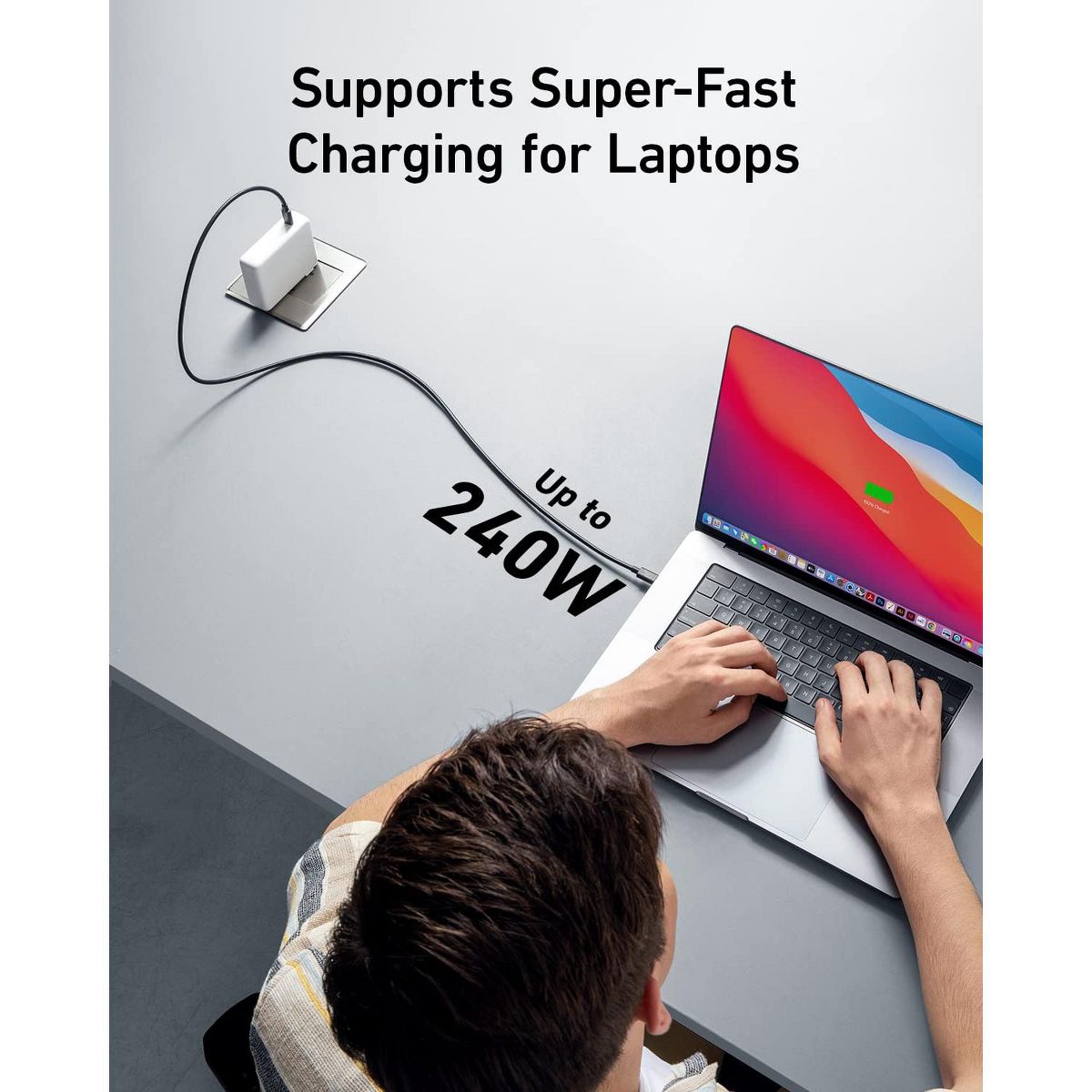 Anker USB C Cable(3.3FT, 240W), USB 4 Data Cable - thumbnail 4