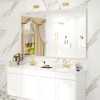 Apmir Rectangular Aluminum Alloy Framed and Tempered Glass Wall Bathroom Vanity Mirror in Matte Black/ Gold/ Silver/ Brown - 2 of 4