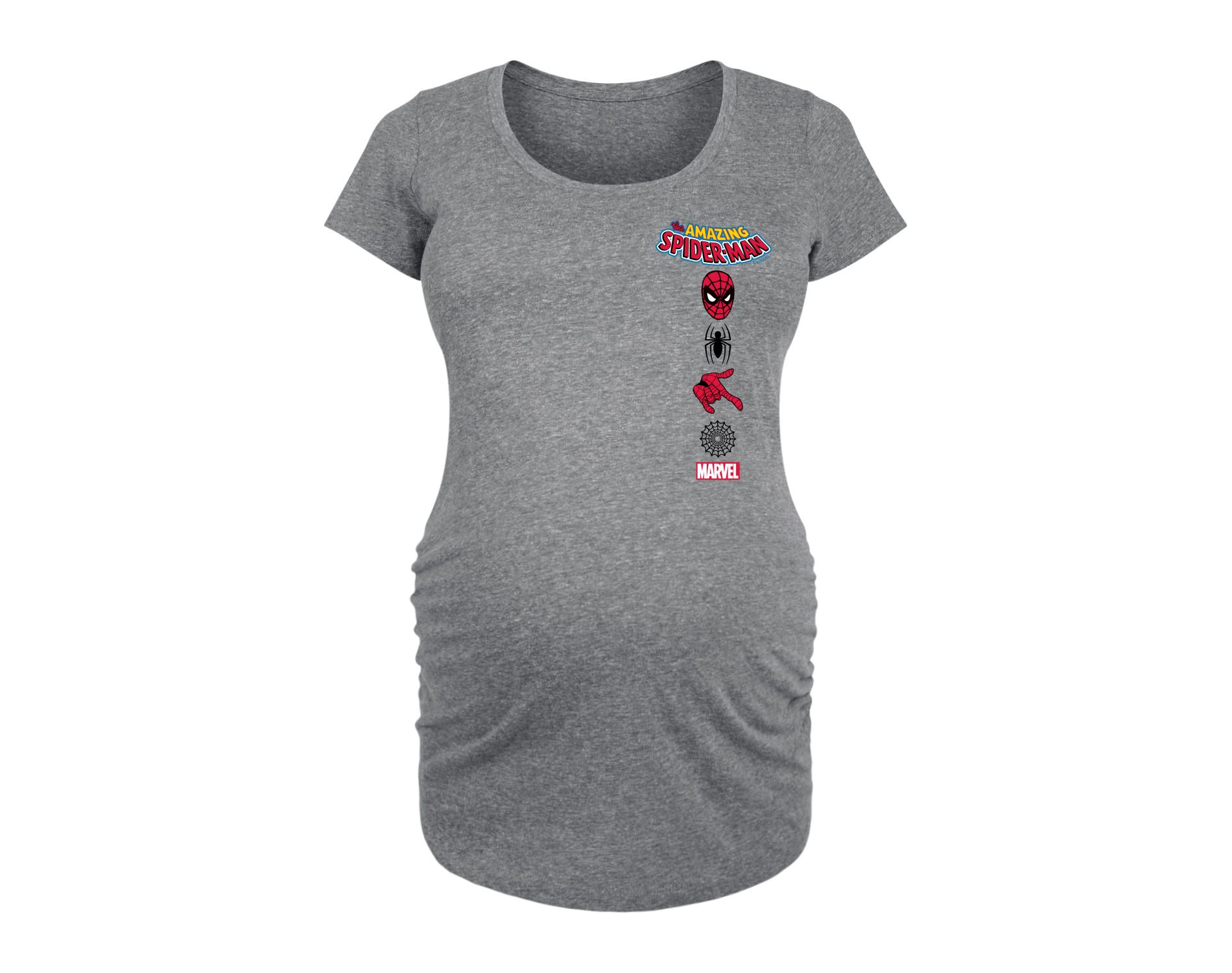 Women's Marvel Spider-man Icons  - Heather Grey - X-Large