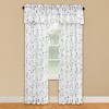 Collections Etc Sheer Floral Embroidered Rod Pocket Curtains - 3 of 4