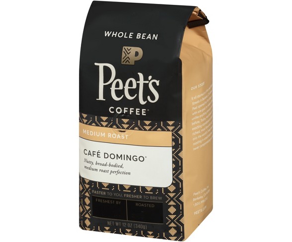 Peet's Caf&#233; Domingo Medium Roast Whole Bean Coffee - 12oz