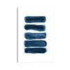 iCanvas Watercolor Brush Strokes Navy Blue by Nouveau Prints Canvas Print Wall Art - 2 of 3