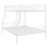 NicBex Full XL over Queen Bunk Bed Convertible Design Metal Frame Bed Frame with Full Length Guardrails and Ladder, No Box Spring Required - 3 of 4