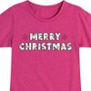 Girls' - Winnie the Pooh - Merry Christmas Fitted Short Sleeve Graphic T-Shirt - image 2 of 4