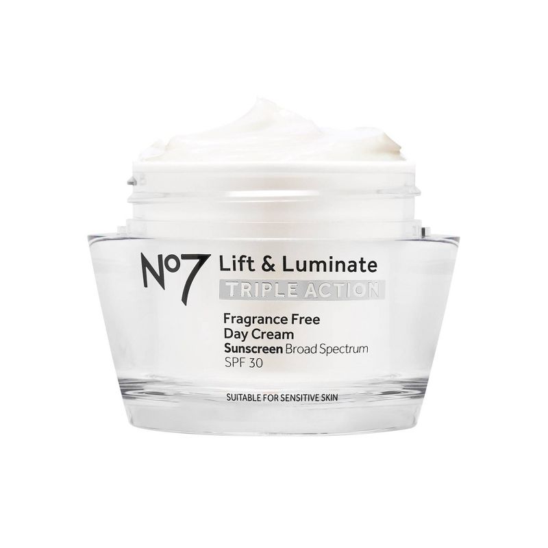 No7 Lift &#38; Luminate Triple Action Fragrance Free Day Cream with SPF 30 - 1.69 fl oz, 6 of 10