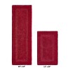 Lux Premium 100% Cotton Tufted Solid Reversible 2 Piece Bath Rug Set – Ultra-Soft, Water-Absorbent, Durable, Machine Washable Bathroom Rug - 2 of 4
