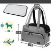 PetAmi Small Dog Purse Carrier, Soft Portable Pet Puppy Cat Travel Handbag Tote, Airline Approved Breathable Pockets Fleece Bed - 2 of 4
