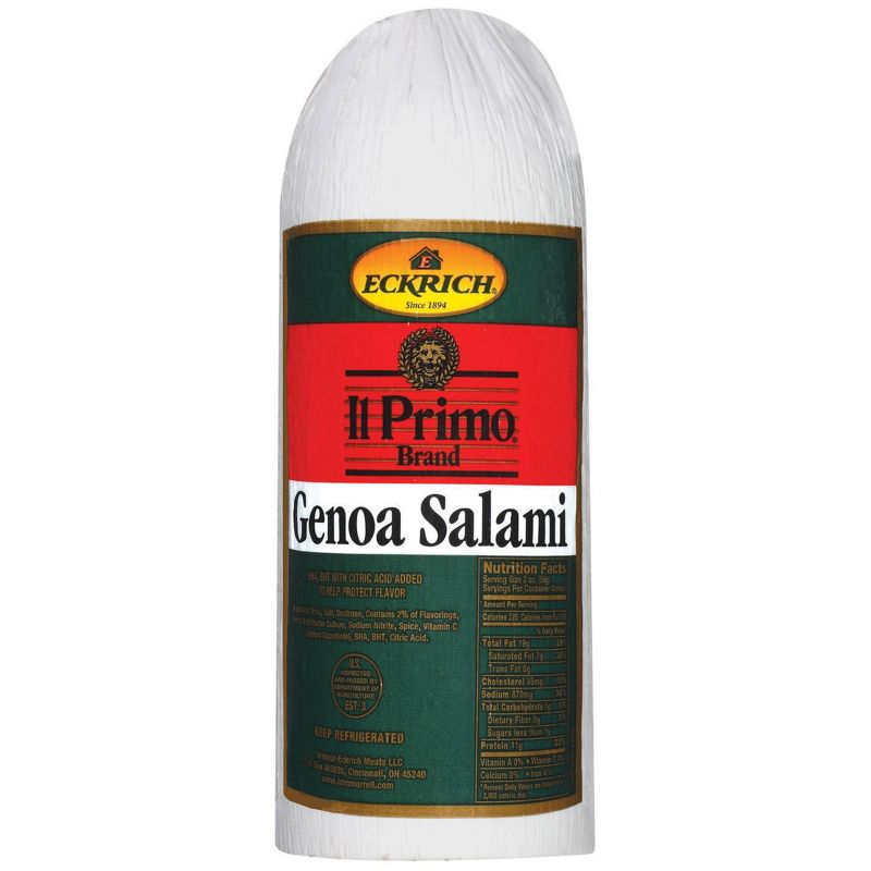 Eckrich Deli Genoa Salami - Deli Fresh Sliced - price per lb, 1 of 5