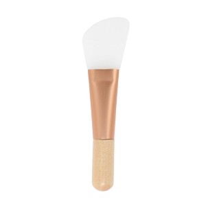 Unique Bargains Wooden Handle Facial Mask Brush Yellow 1 Pc - 1 of 4