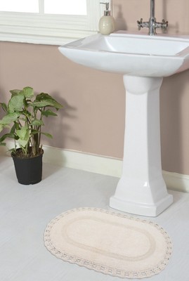 Hampton Crochet Collection Cotton Reversible Tufted Bath Rug - Home Weavers